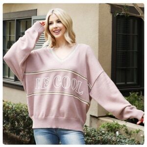 LELIS BE COOL PINK SWEATER